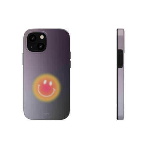 Smiley Face Tough Case - Best iPhone Case with Wireless Charging.