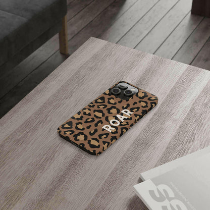 Leopard Print Slim Case for iPhone 14 Series.