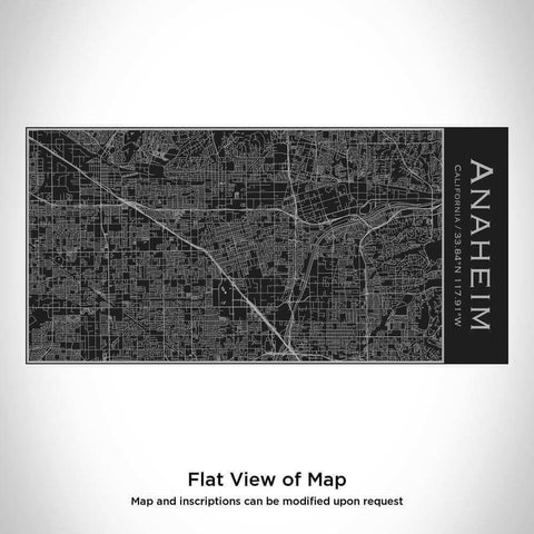 Anaheim - California Map Insulated Bottle in Matte Black.