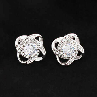 Love Knot Stud Earrings.