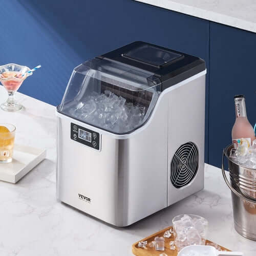 Portable Countertop Ice Maker 45Lbs/24H Self-Cleaning With Scoop