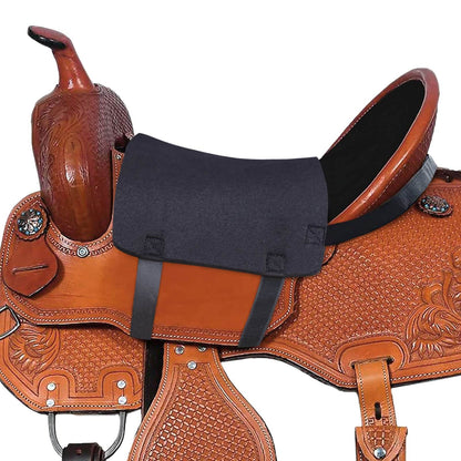 Harrison Howard Western Saddle Seat Cover with Leg Bands - Small