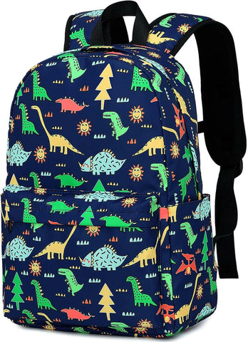 Preschool Backpack Kids School Book Bags for Elementary Primary Schooler (Dinosaur Navy)