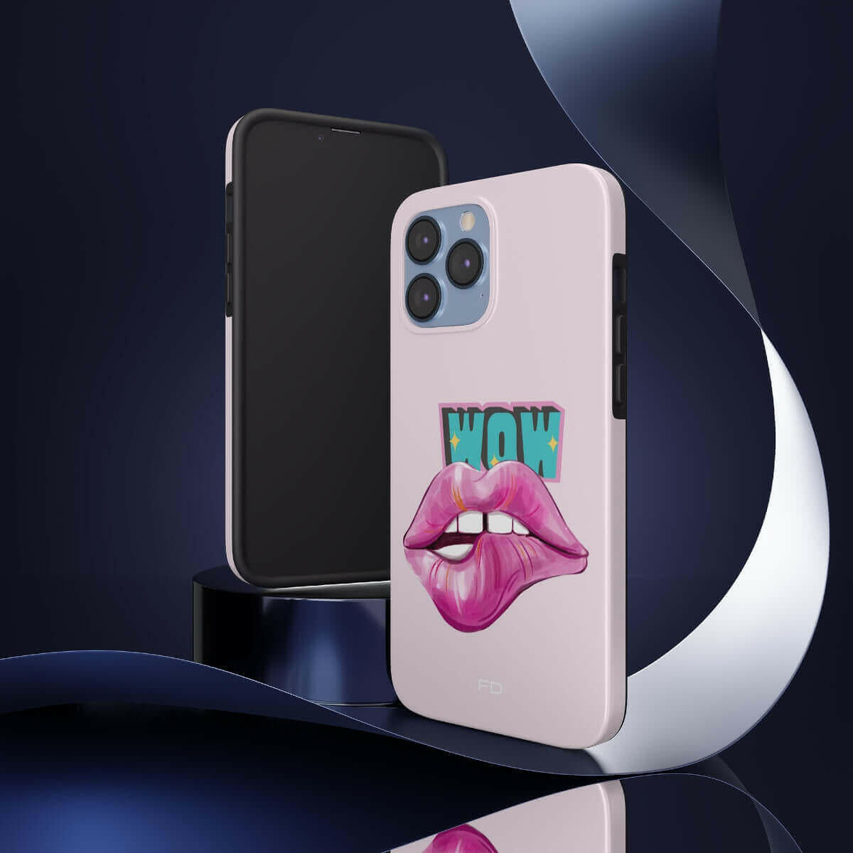 Sexy Lips Tough Case for iPhone with Wireless Charging.