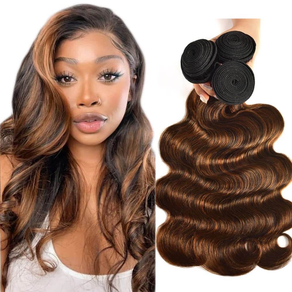 Condescension P4/30 Highlight Body Wave Hair Bundles – 16, 18 &amp; 20 Inches