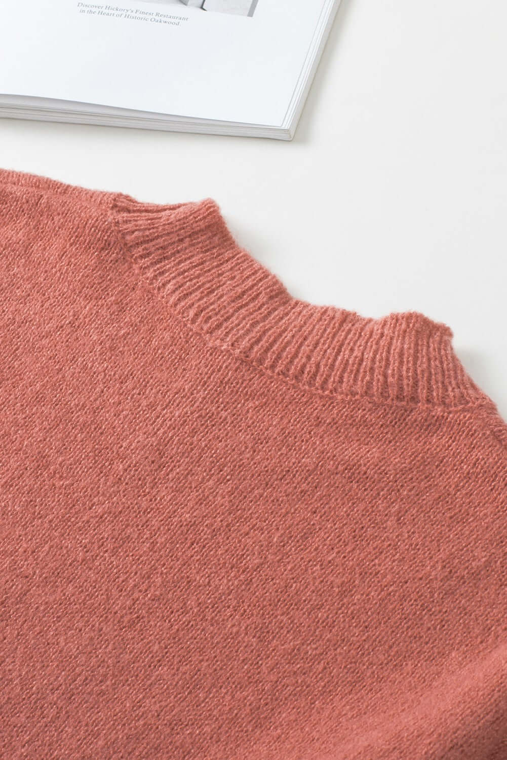 Puffy Sleeve Pocketed Sweater