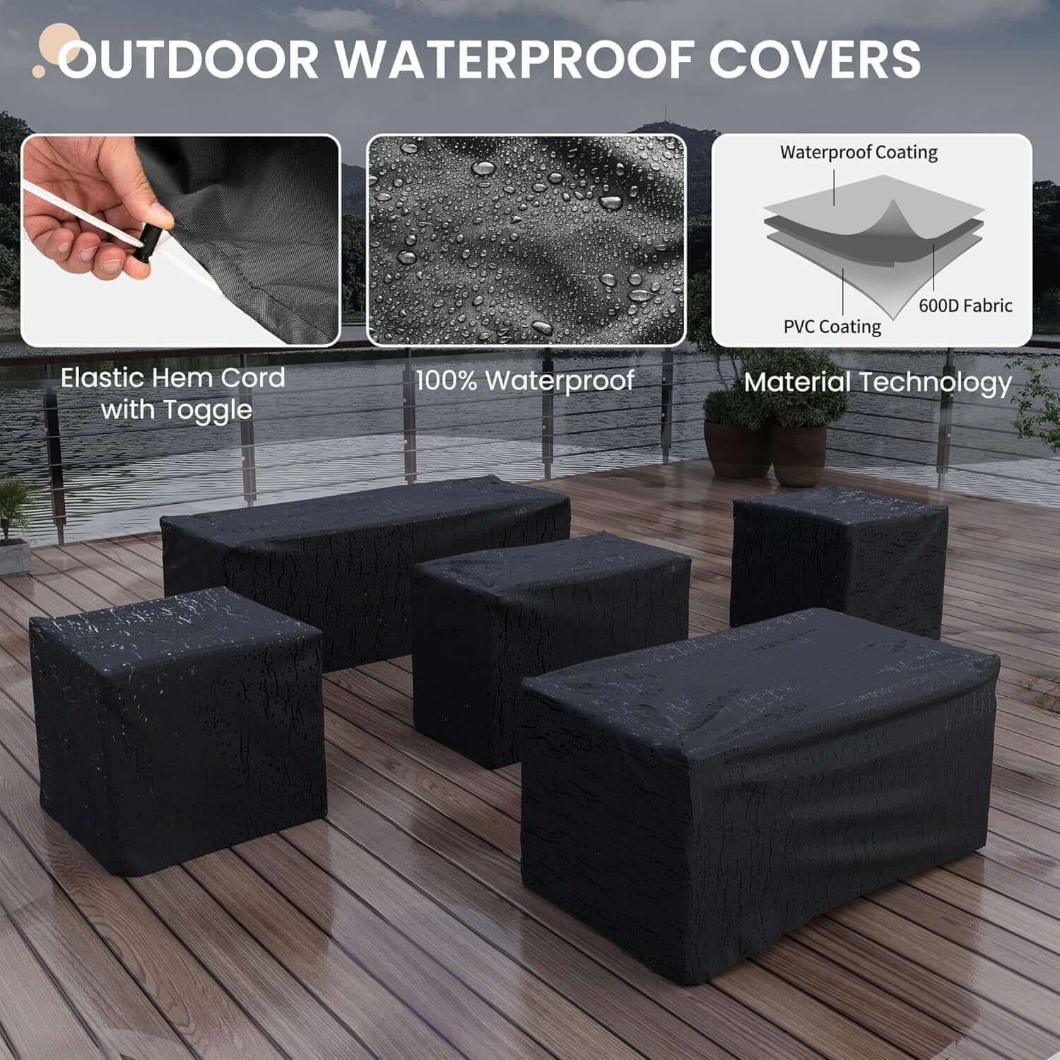 5 Piece Wicker Patio Furniture Set With Fire Pit Table Grey