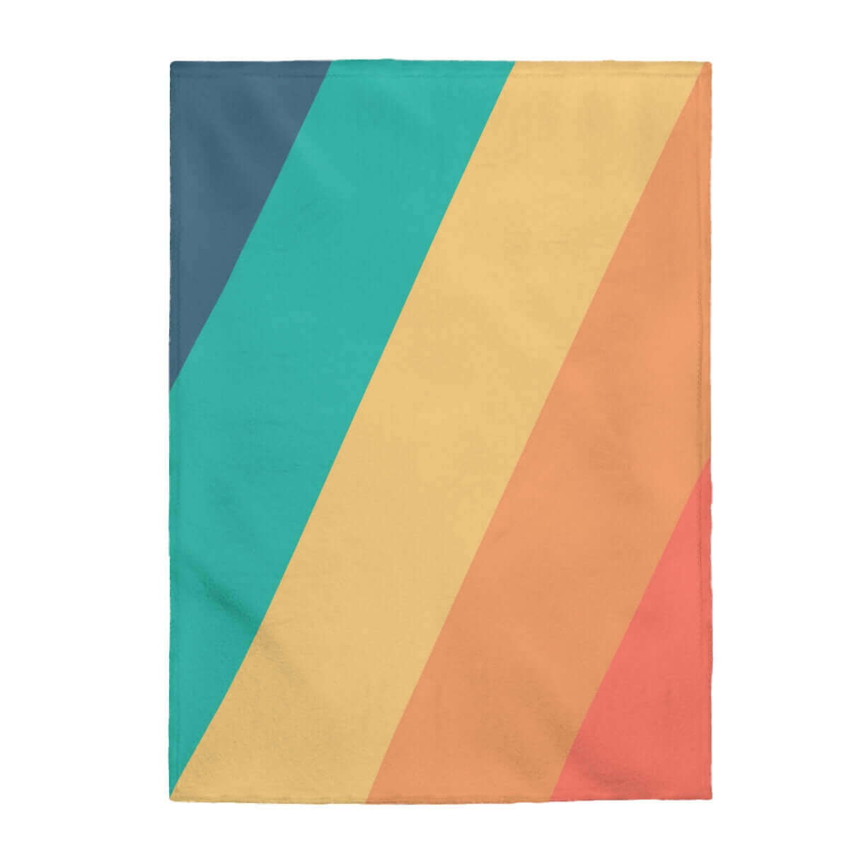 Diagonal Stripes Plush Blanket Throw