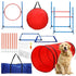15 Piece Dog Agility Course Backyard Set Dog Agility Training