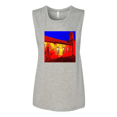 Abandoned Church Women's Flowy Muscle Tank Top.