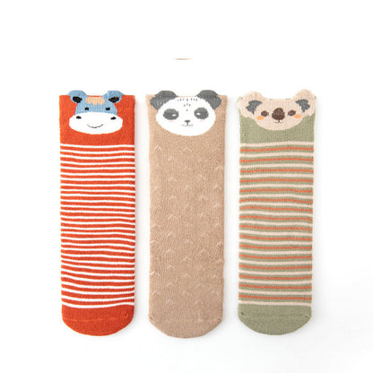 3D Cartoon Animal Socks for Kids - Autumn &amp; Winter