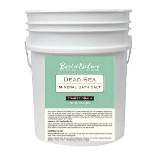 Dead Sea Mineral Bath Salt - Bulk Sizes.