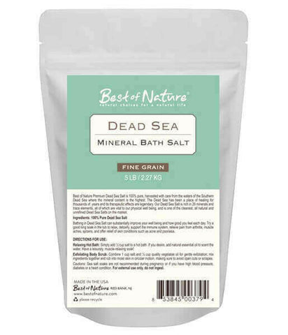 Dead Sea Mineral Bath Salt - Bulk Sizes.