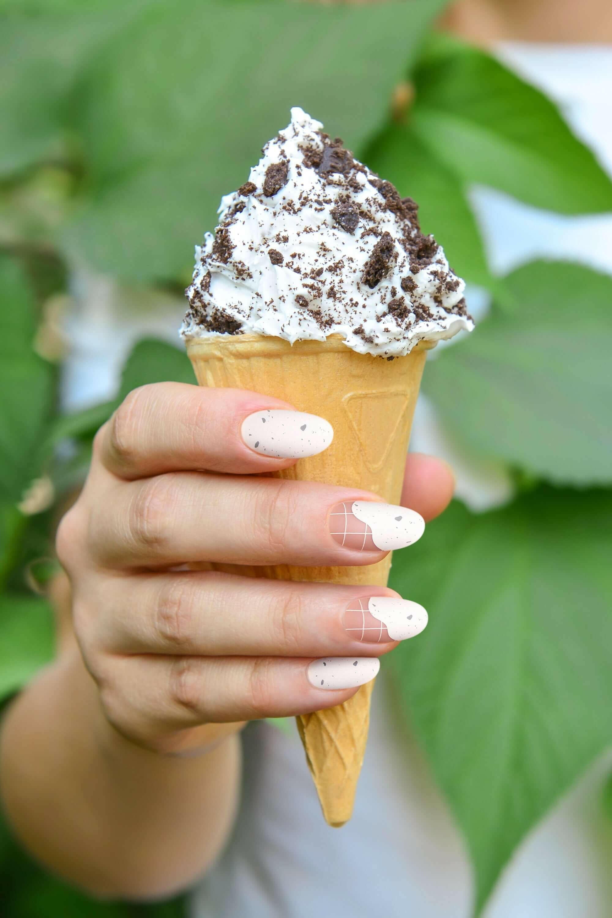 Sundaes and Cones | Soft & Durable Press-On Nails.