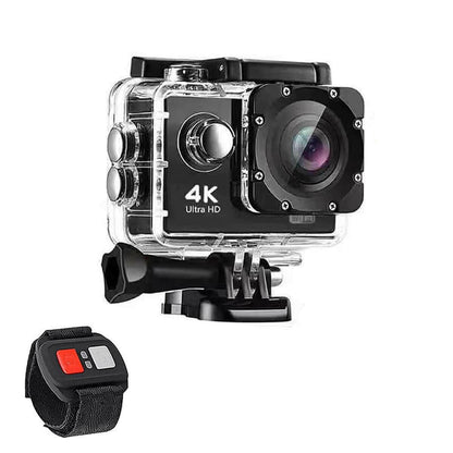 4K  Waterproof All Digital UHD WiFi Camera + RF Remote And Accessories.