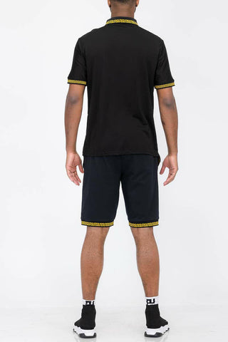 Lion Head Polo Short Set.