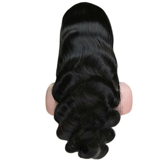 Headband Human Hair Scarf Wig Body Wave No GLUE Easy Wear for Women 18.