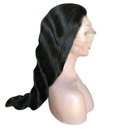 Body Wave 13x6 Transparent Lace Frontal Brazilian Human Hair Wigs.