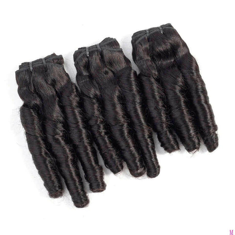 10A Grade 3/4 Spring Curl Fumi Human Hair bundles with 4x4 Closures &.