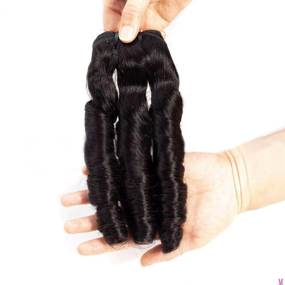 10A Grade 3/4 Spring Curl Fumi Human Hair bundles with 4x4 Closures &amp;