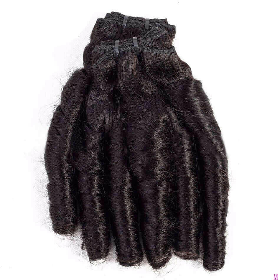 10A Grade 3/4 Spring Curl Fumi Human Hair bundles with 4x4 Closures &amp;