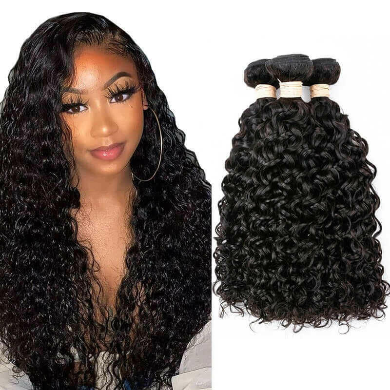 10A Grade 1/3/4 Jerry Curl Weave Brazilian Human Hair Extension Bundle.