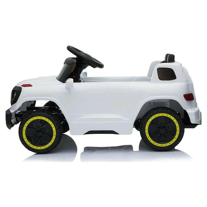 Ride on Car with 35W 6V 7AH Battery Children Car Pre-Programmed Music and Electric Car Remote Control White