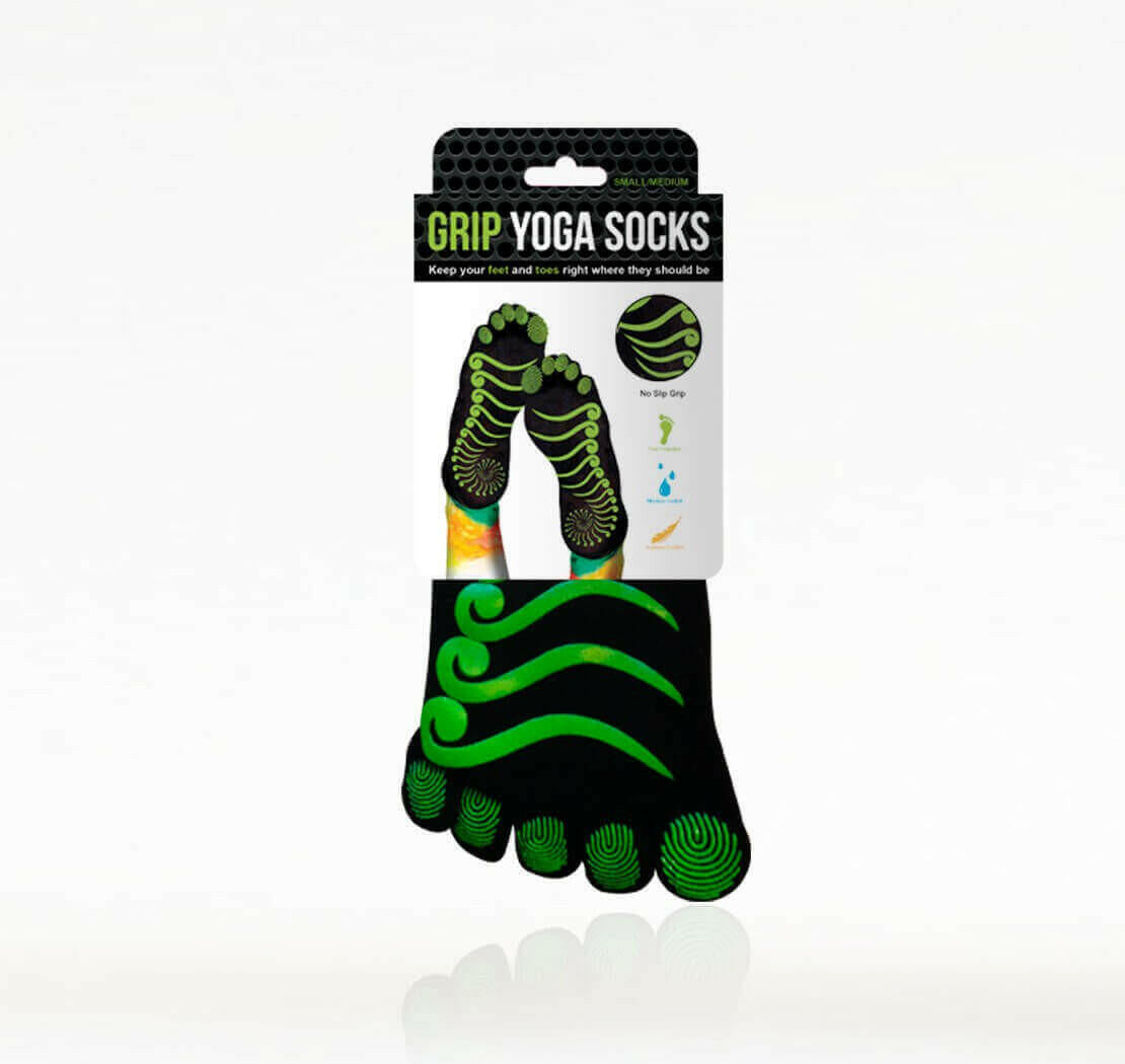 PBLX Non-Slip Yoga Socks, Medium &amp; Large