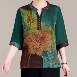 Sophisticated Summer Tops for Middle-Aged Women (One Piece)