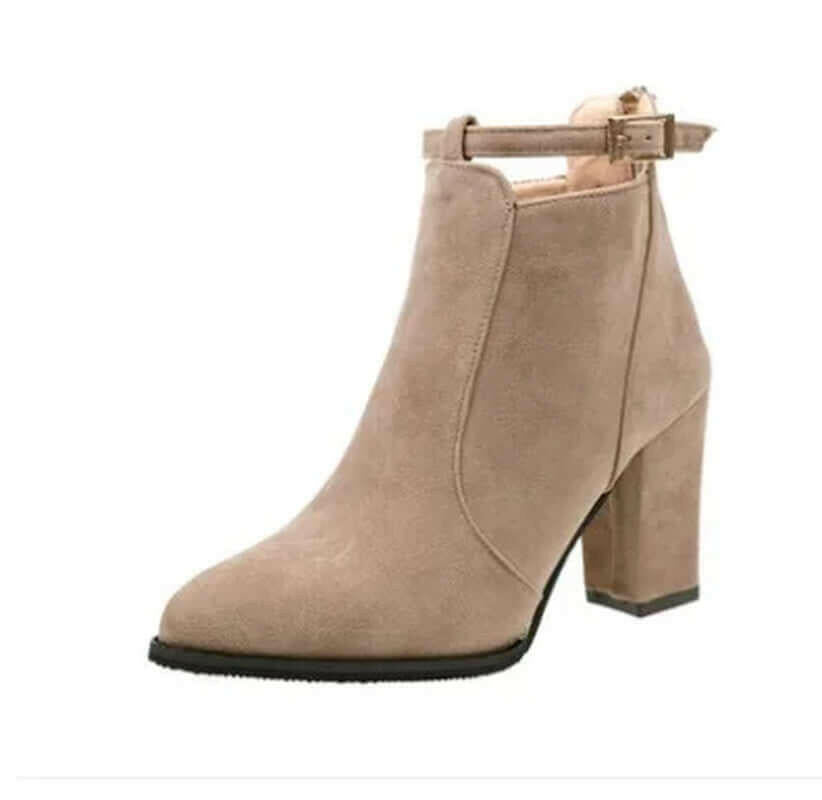 Hot Women Shoes Winter Autumn Spring Casual Women High Heels Pumps Warm Ankle Boots Women Botas Shoes Mujer Zapatos Size34-39