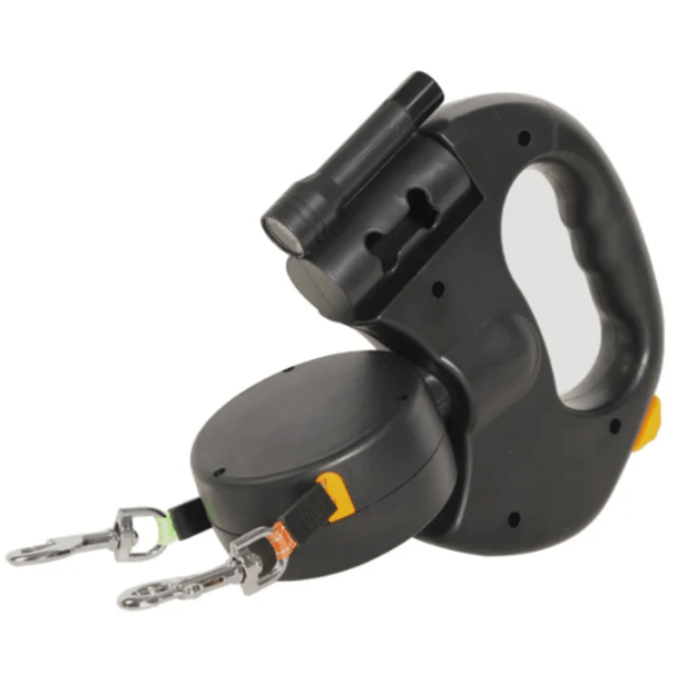 Dual Retractable Dog Leash with Light – 3m Leads