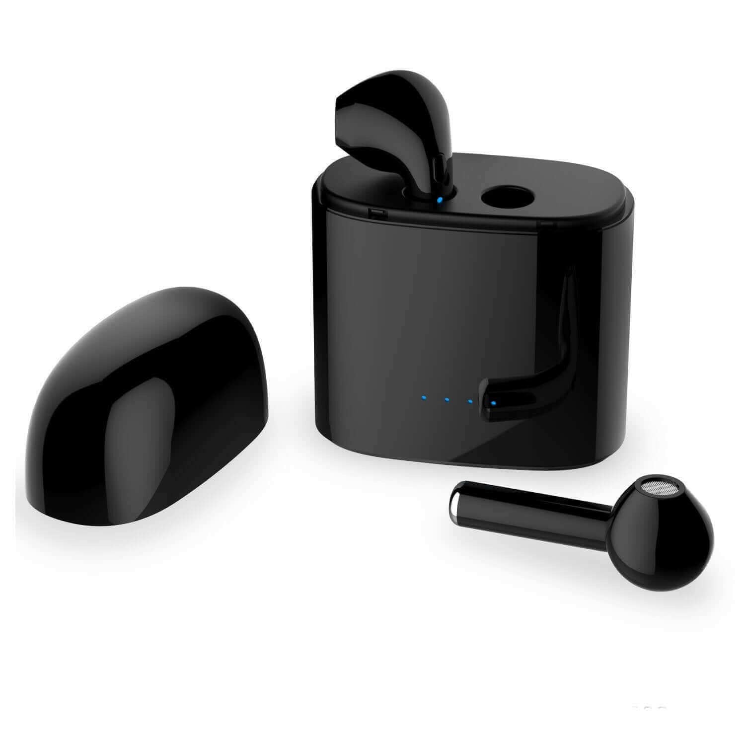 Dual Chamber Wireless Bluetooth Earphones With Charging Box.