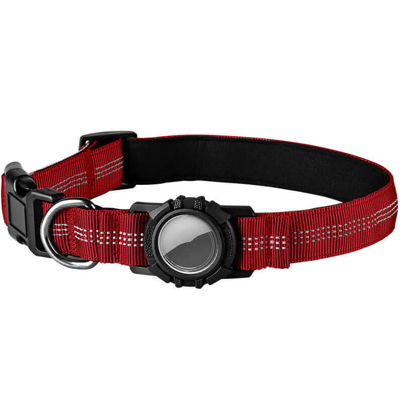 Reflective Dog Collar with Apple AirTag Holder