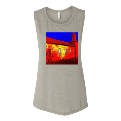 Abandoned Church Women's Flowy Muscle Tank Top.