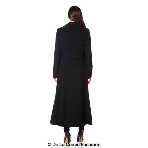 Wool Blend Double Breasted Maxi Coat (2004-WOOL)