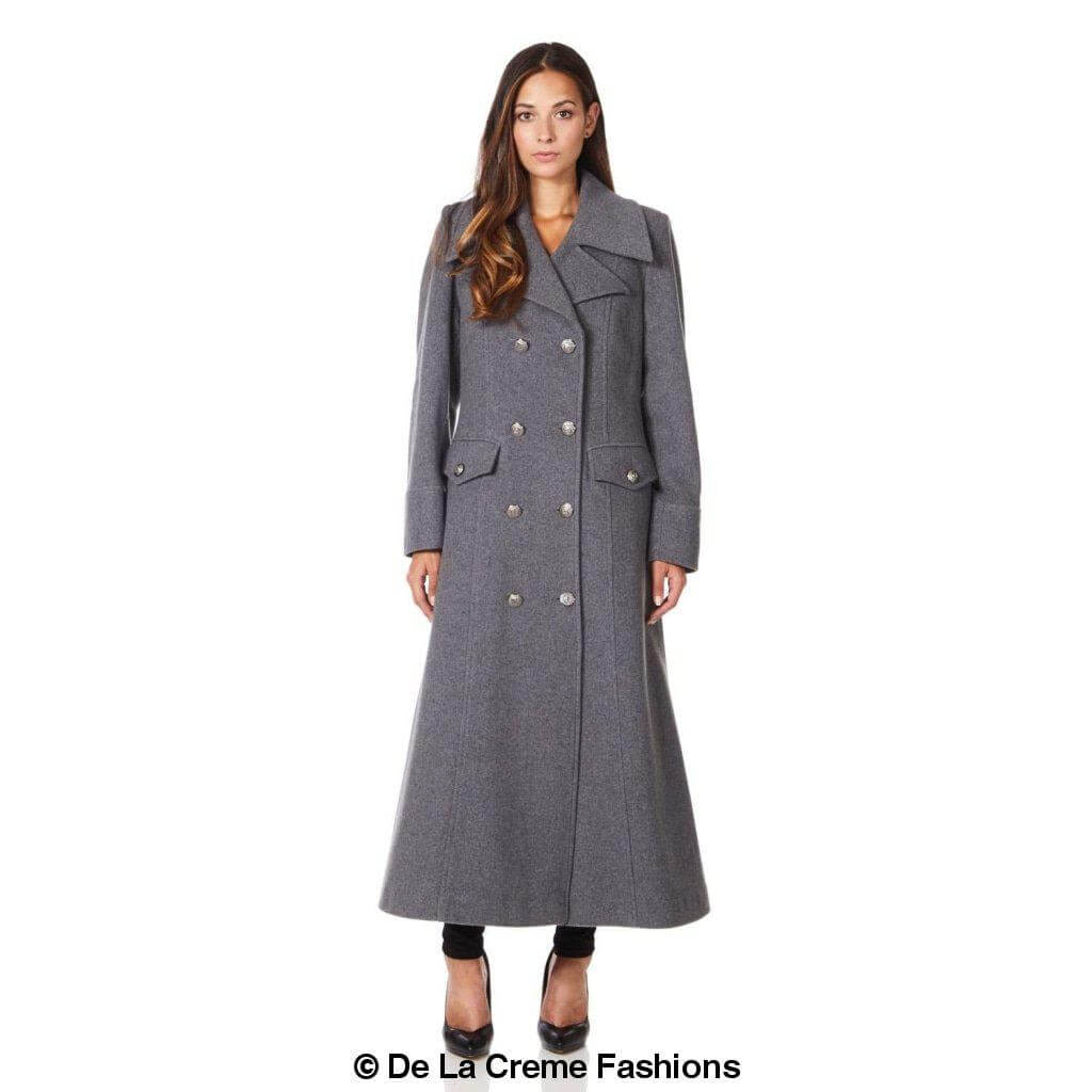 Wool Blend Double Breasted Maxi Coat (2004-WOOL)