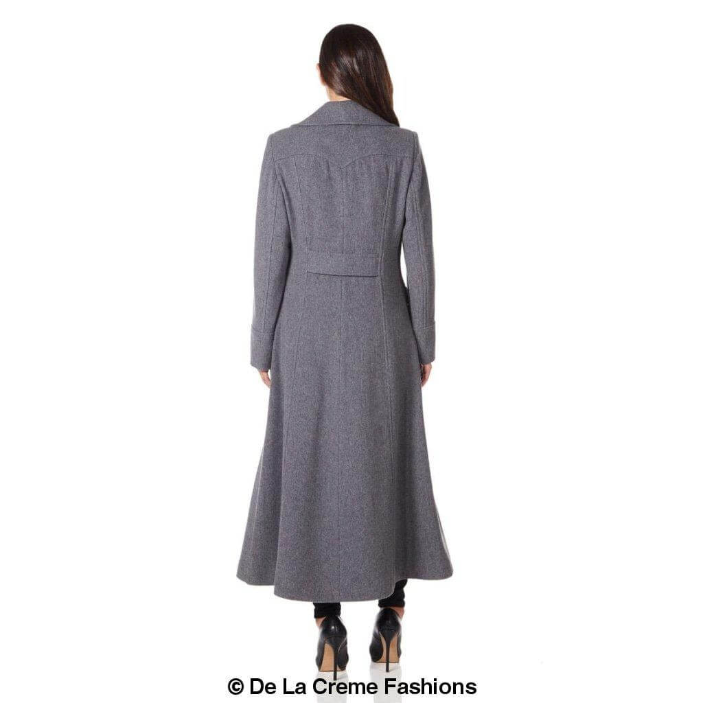 Wool Blend Double Breasted Maxi Coat (2004-WOOL)