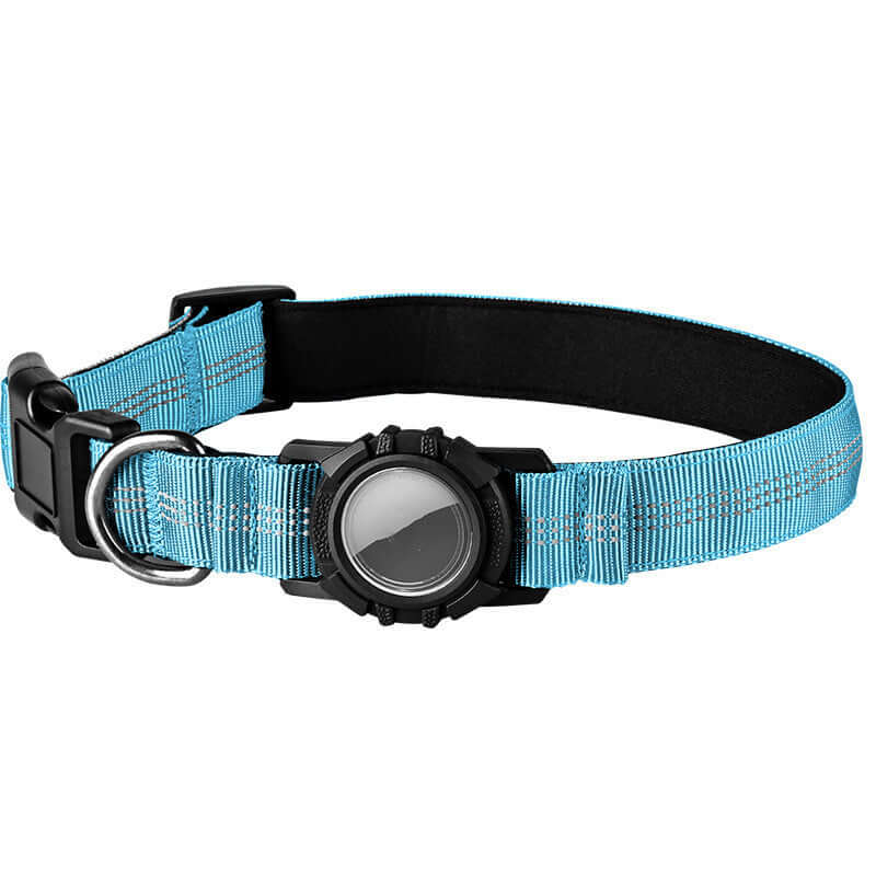 Reflective Dog Collar with Apple AirTag Holder