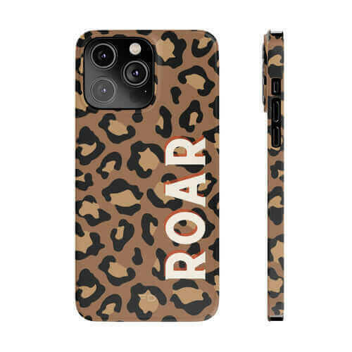 Leopard Print Slim Case for iPhone 14 Series.