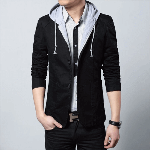 Mens Street Style Hooded Blazer.