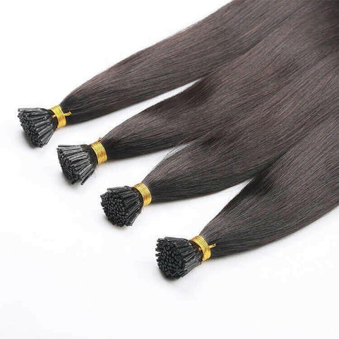 Brazilian Straight Human Hair I Tip Microlinks Bulk Braiding Human Hai.