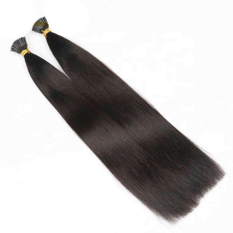 Brazilian Straight Human Hair I Tip Microlinks Bulk Braiding Human Hai.