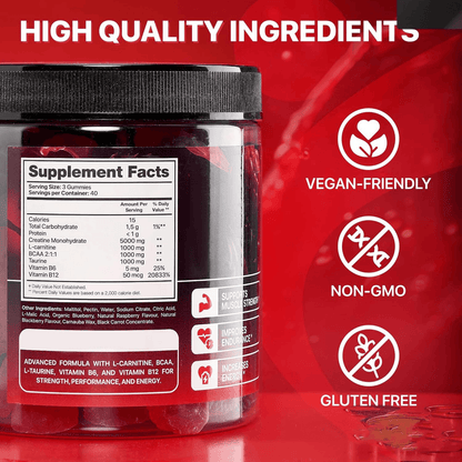 Muscle Boost Creatine Gummies – 120 Pieces