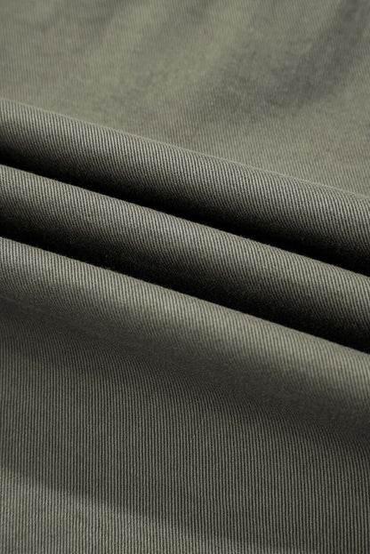 Denim Patchwork Ruffle Sleeve Jacket Vest