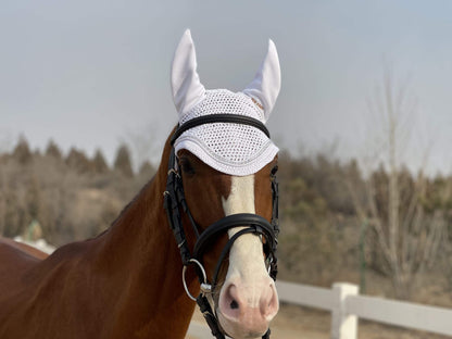 TGW RIDING Pony Fly Bonnet - White