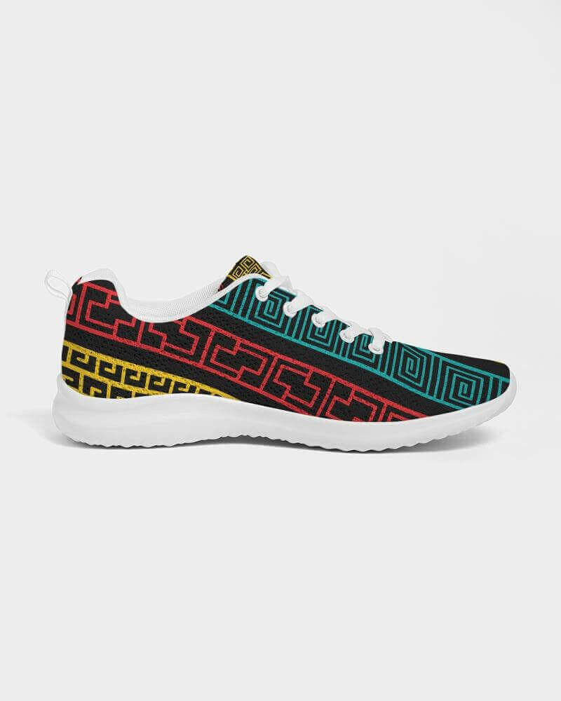 multicolor low top canvas running shoes