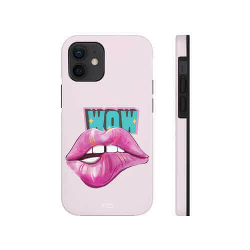 Sexy Lips Tough Case for iPhone with Wireless Charging.