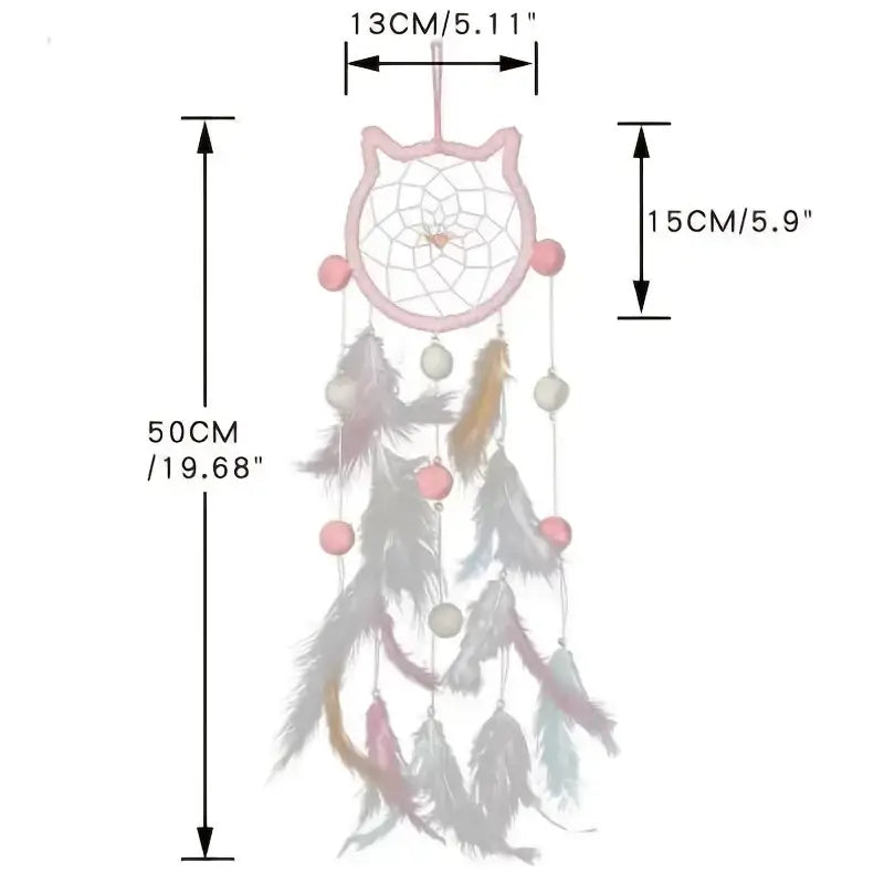 Decorative Dream Catcher with Feathers