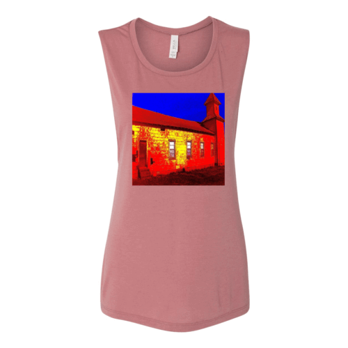 Abandoned Church Women's Flowy Muscle Tank Top.