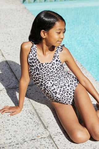 Marina West Swim Float On Ruffled One-Piece in Cat.